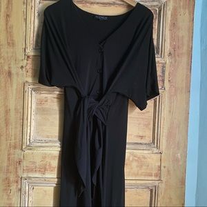 Black Eloquii tee dress with ties
